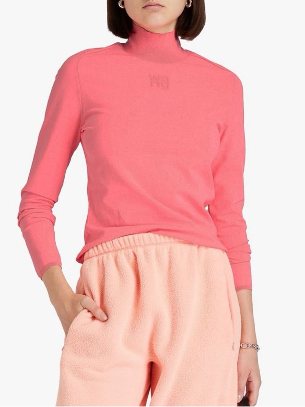 Alexander Wang Stretch-Jersey Turtleneck Top